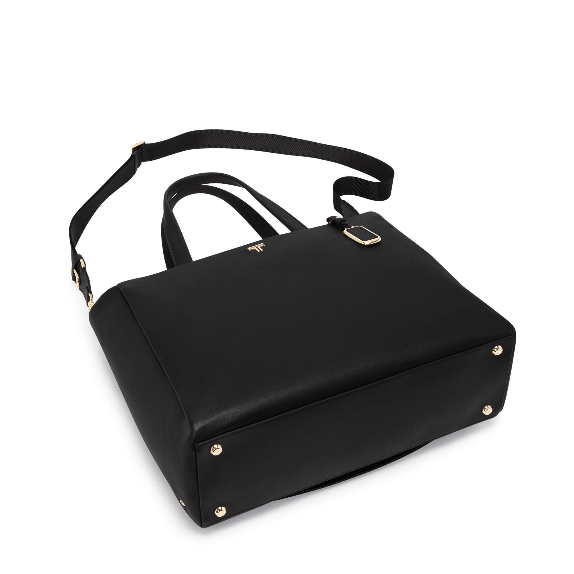 Left. TUMI - Voyageur Vail Large Tote - Black/Light Gold.