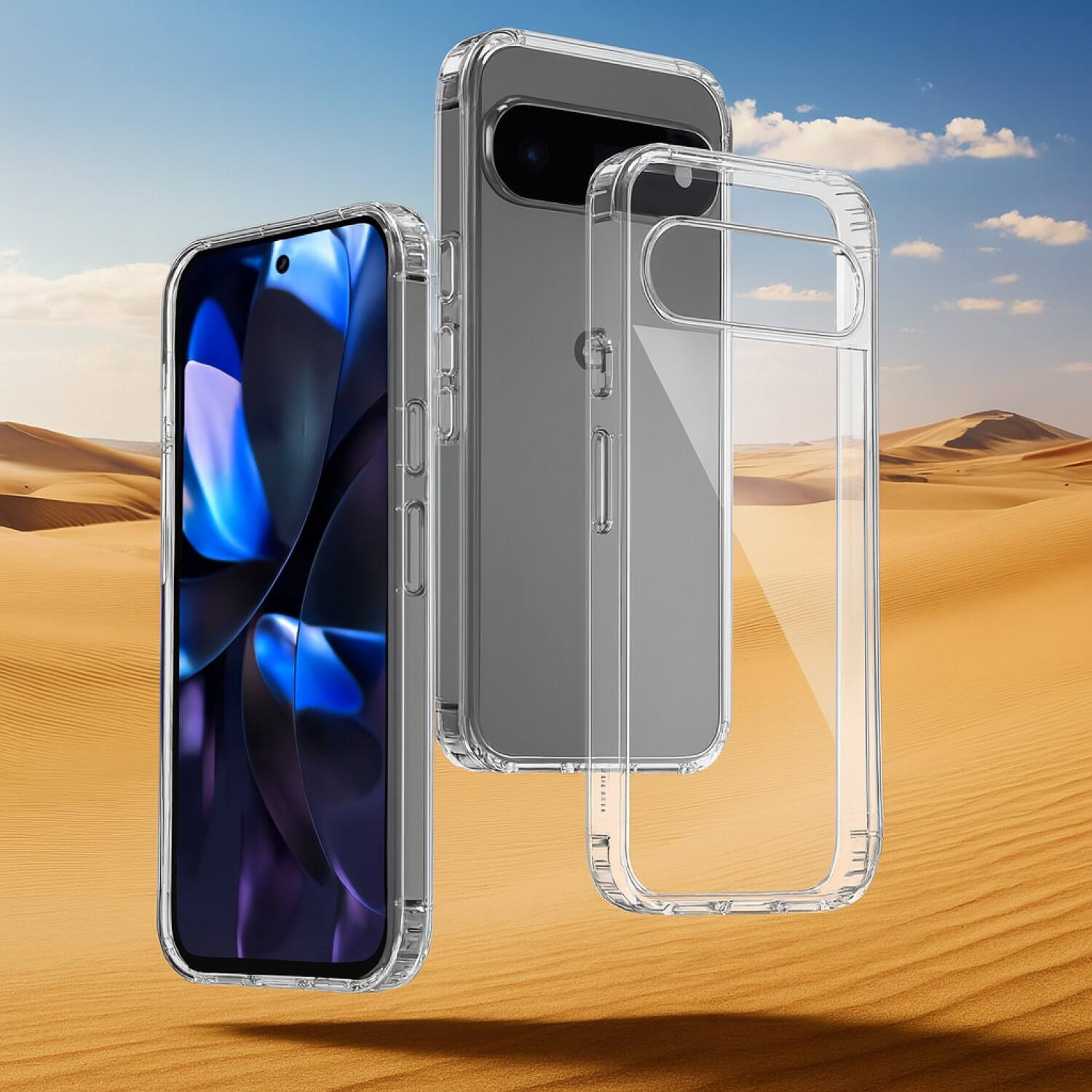 Alt View 4. SaharaCase - Venture Series Hard Shell Case for Google Pixel 10 Pro XL - Clear - Clear.