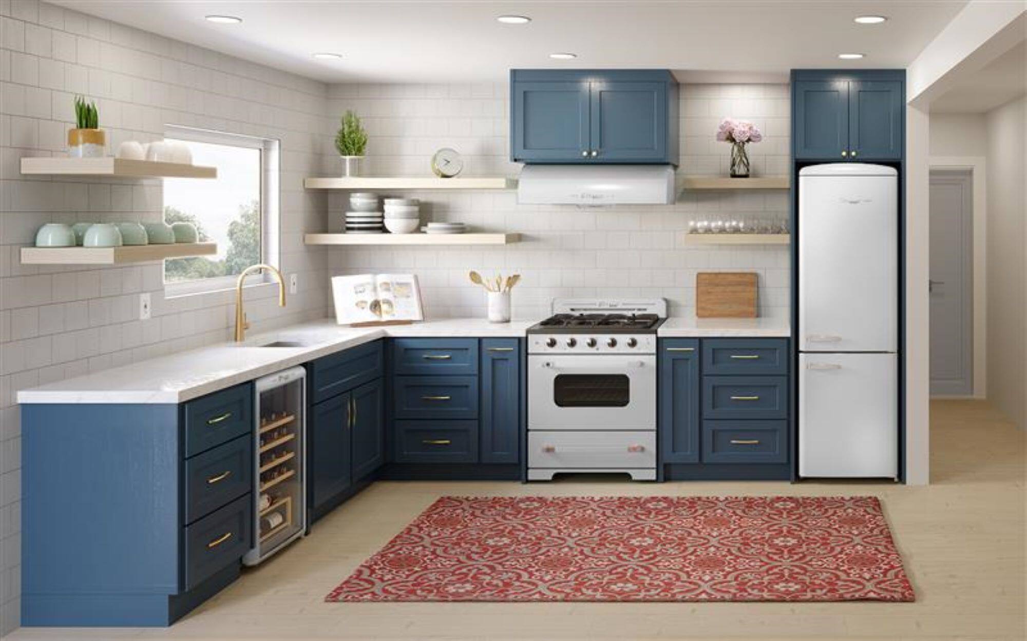 Alt View 12. Unique Appliances - Classic Retro 30" 700 CFM Ducted Under Cabinet Range Hood with LED Lighting - Marshmallow White.