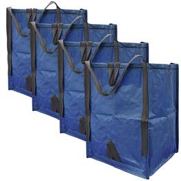 Improvements by Z-EDGE Heavy Duty Home and Yard Bags - 4-pack - Blue