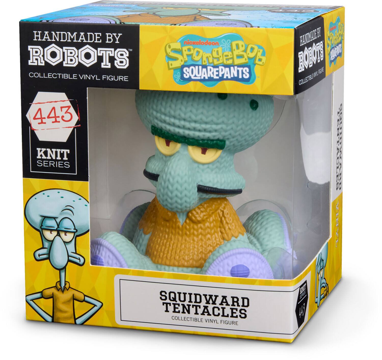 HANDMADE BY ROBOTS  
COLLECTIBLE VINYL FIGURE  
443 KNIT SERIES  
SQUIDWARD TENTACLES  
COLLECTIBLE VINYL FIGURE