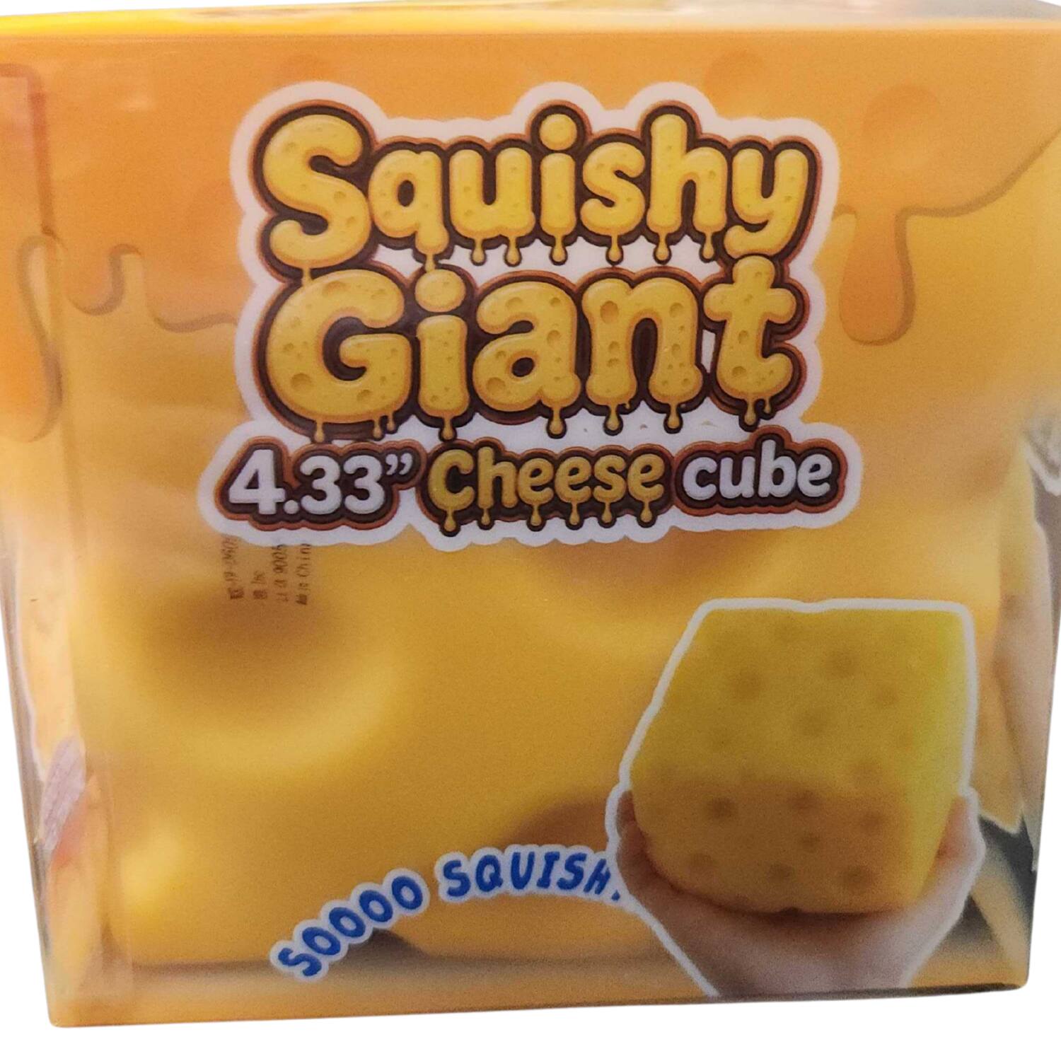 Squishy Giant 4.33" Cheese cube 9005  
SQUISH SOOOO