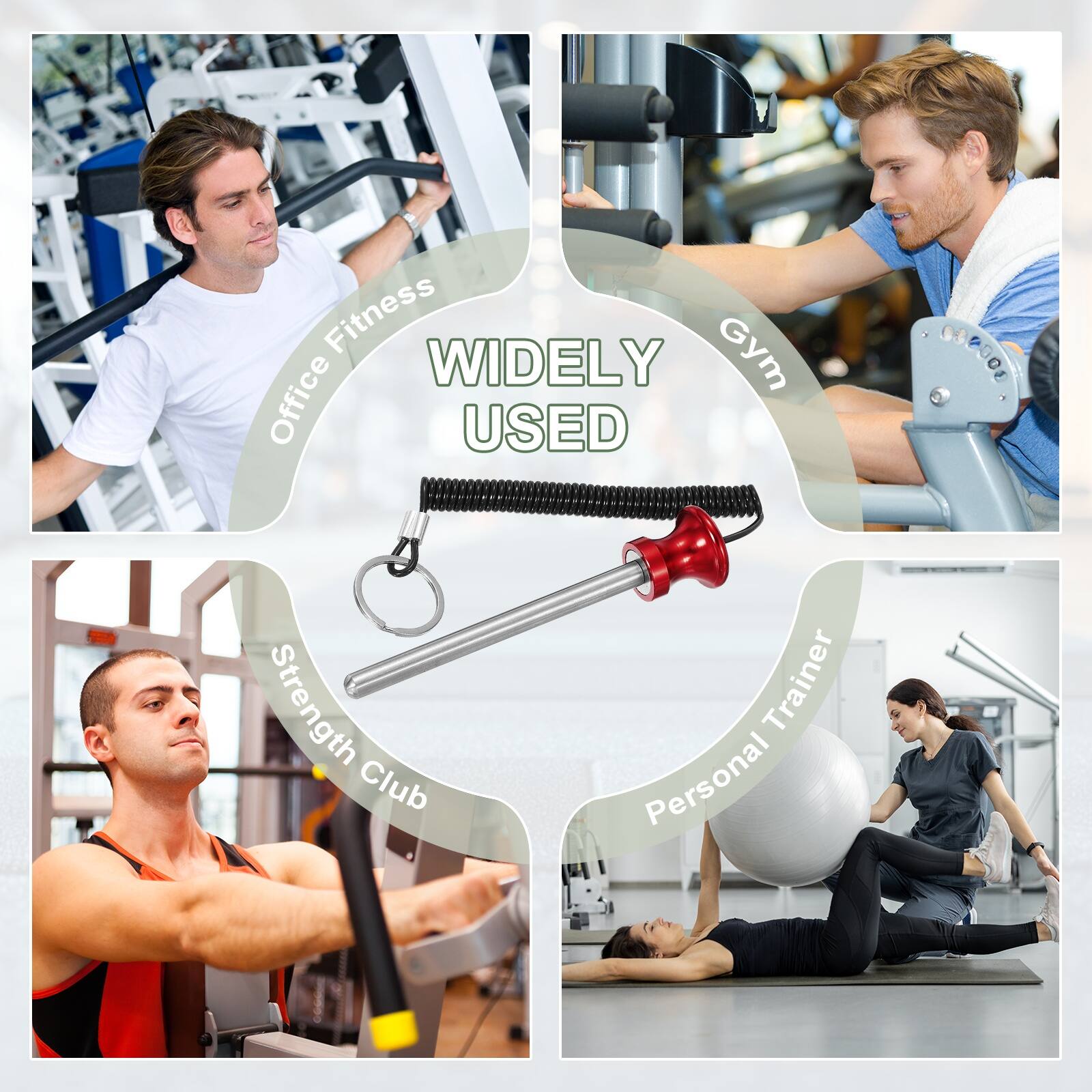 Office Fitness  
WIDELY USED  
Gym  
Strength Club  
Personal Trainer