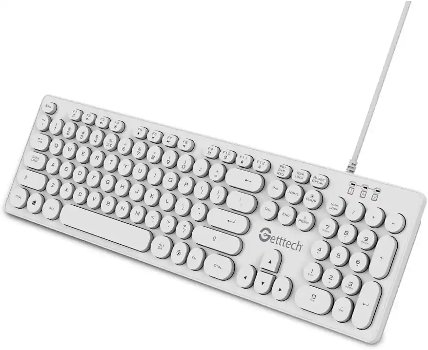 Getttech Backlit Keyboard Ignite, SKU: GTI 28201B White GTI-28201B ...
