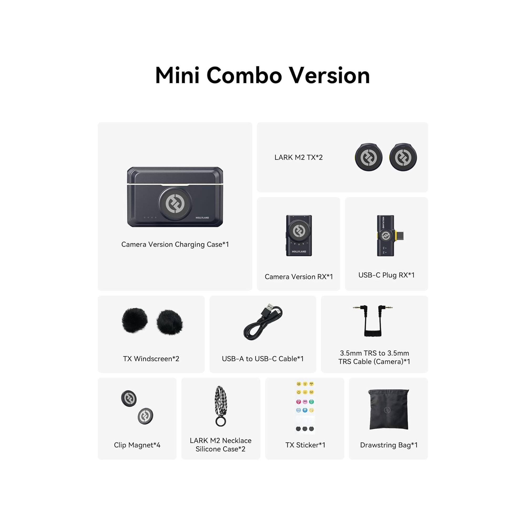 HOLLYLAND LARK M2 2 Person Wireless Mini Combo Microphone System