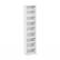 Front. Furinno - JAYA 9-Shelf Multimedia Media Storage Tower Rack with Adjustable Shelves - White.