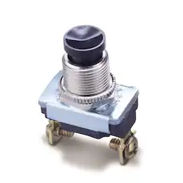 Gardner Bender - 6 amps Push Button Momentary Switch 1 pk - Black