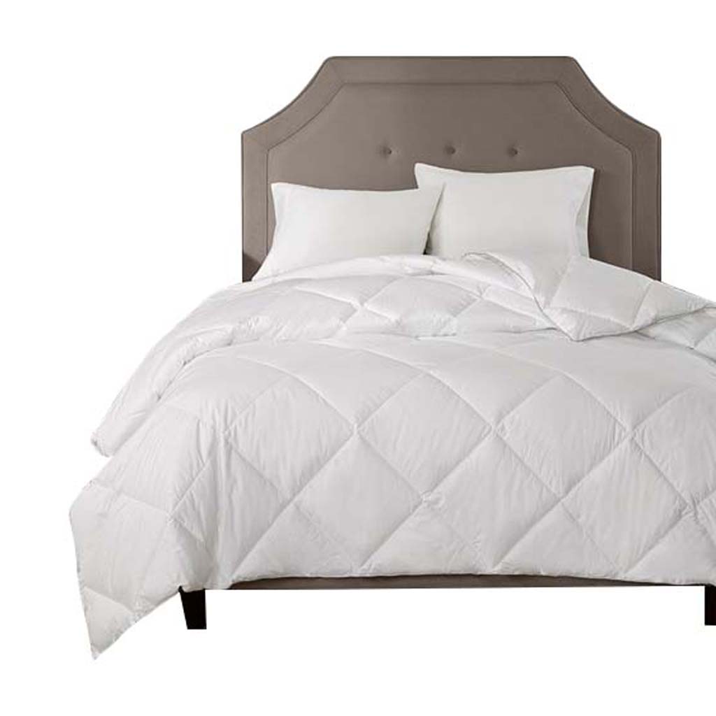 Front. Gracie Mills - Gracie Mills Lonnie All-Season Diamond Quilting 1000 Thread Count Down Alternative Comforter - White.