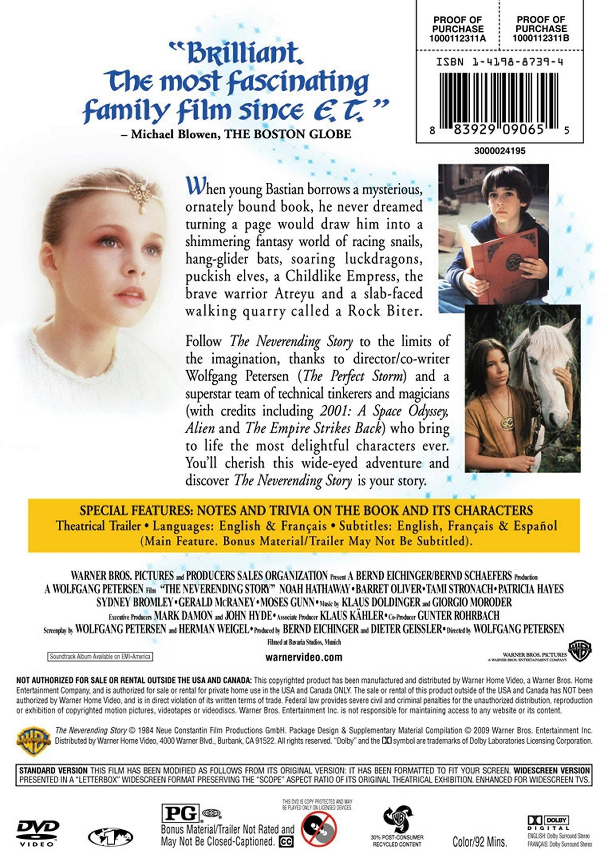 Angle. The Neverending Story (DVD New Packaging) [DVD].