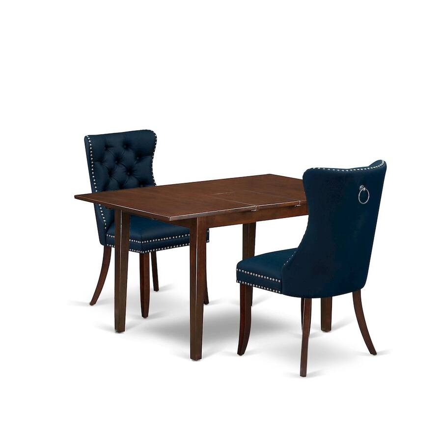 East West Furniture 3 Piece Kitchen Table Set Consists of a Rectangle ...