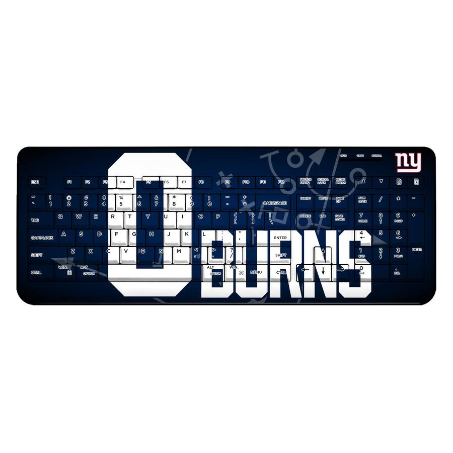 Colts Keyboard Keyscaper Brian Burns New York Giants Wireless Keyboard Black 202494939 ...