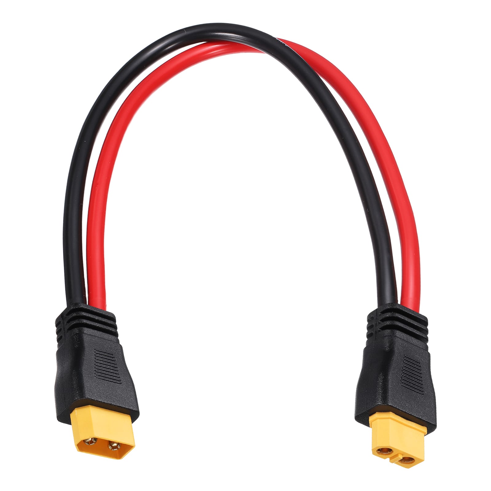 Unique Bargains - 600VDC XT60 Extension Cable, 10AWG XT60 Male to Female for RC/Solar/FPV Drone - Black/Red