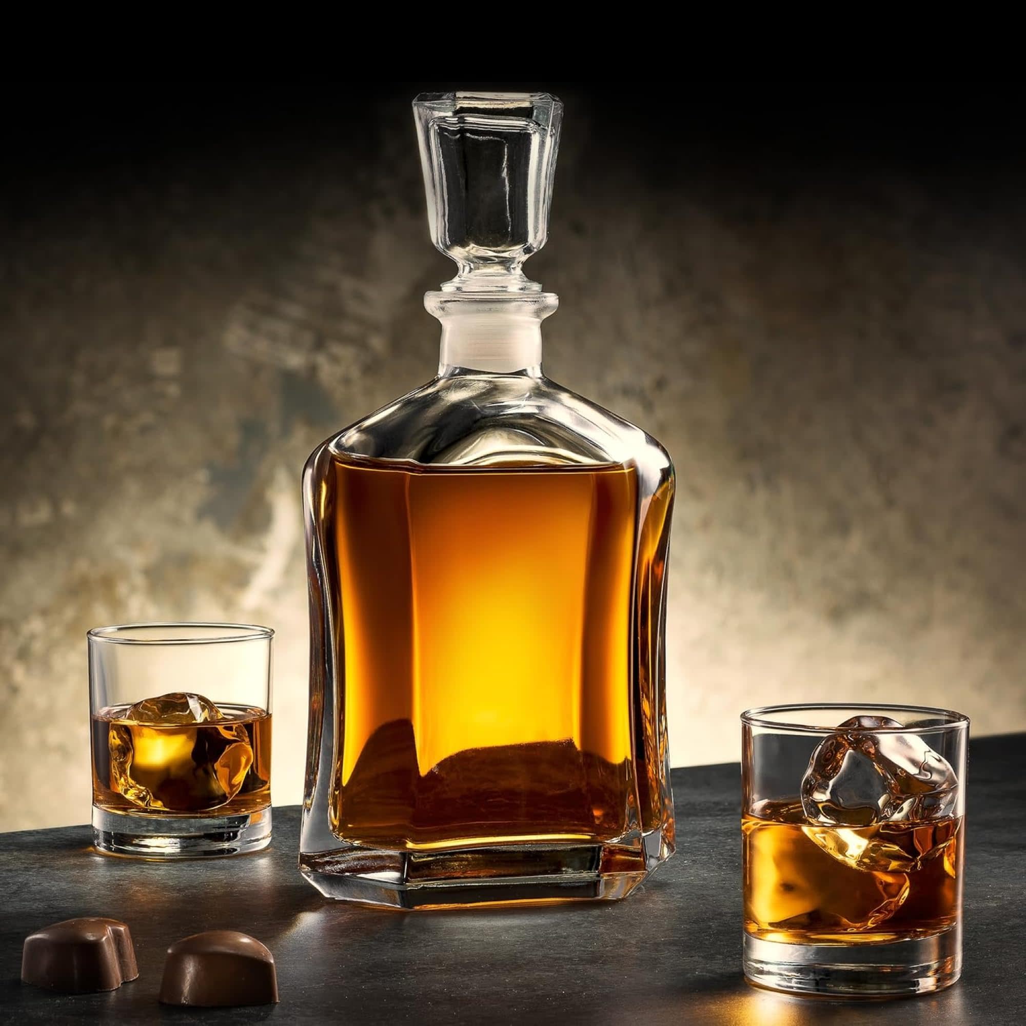 Alt View 4. Bormioli Rocco - Bormioli Rocco Capitol Decanter With Airtight Stopper, 23.75 Oz Squared Glass Bottle - Clear.