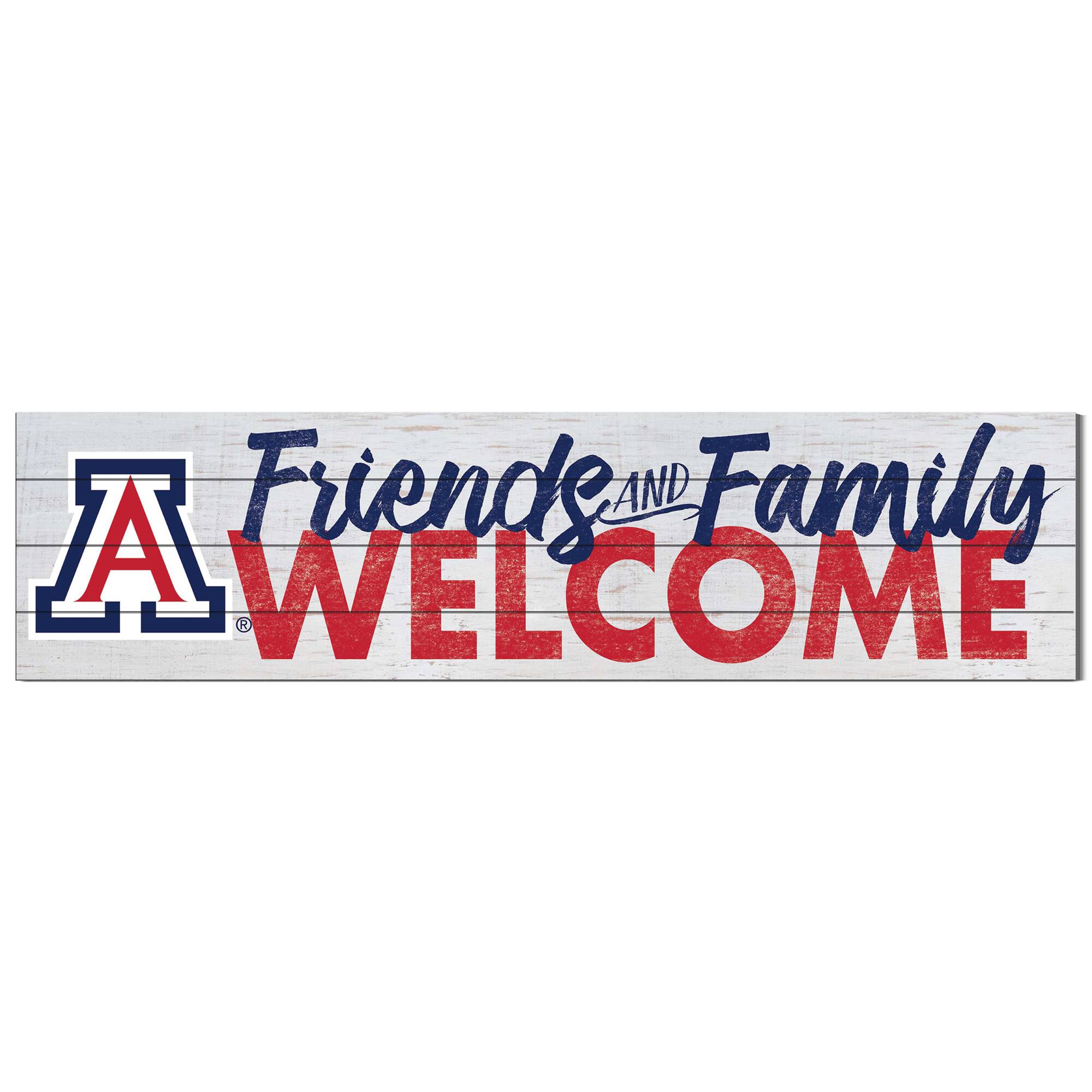 Arizona Wildcats 10'' x 40'' Friends & Family Welcome Sign