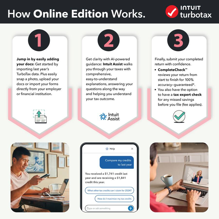 TurboTax Online 2025 Investors & Self Employed Federal Tax Return