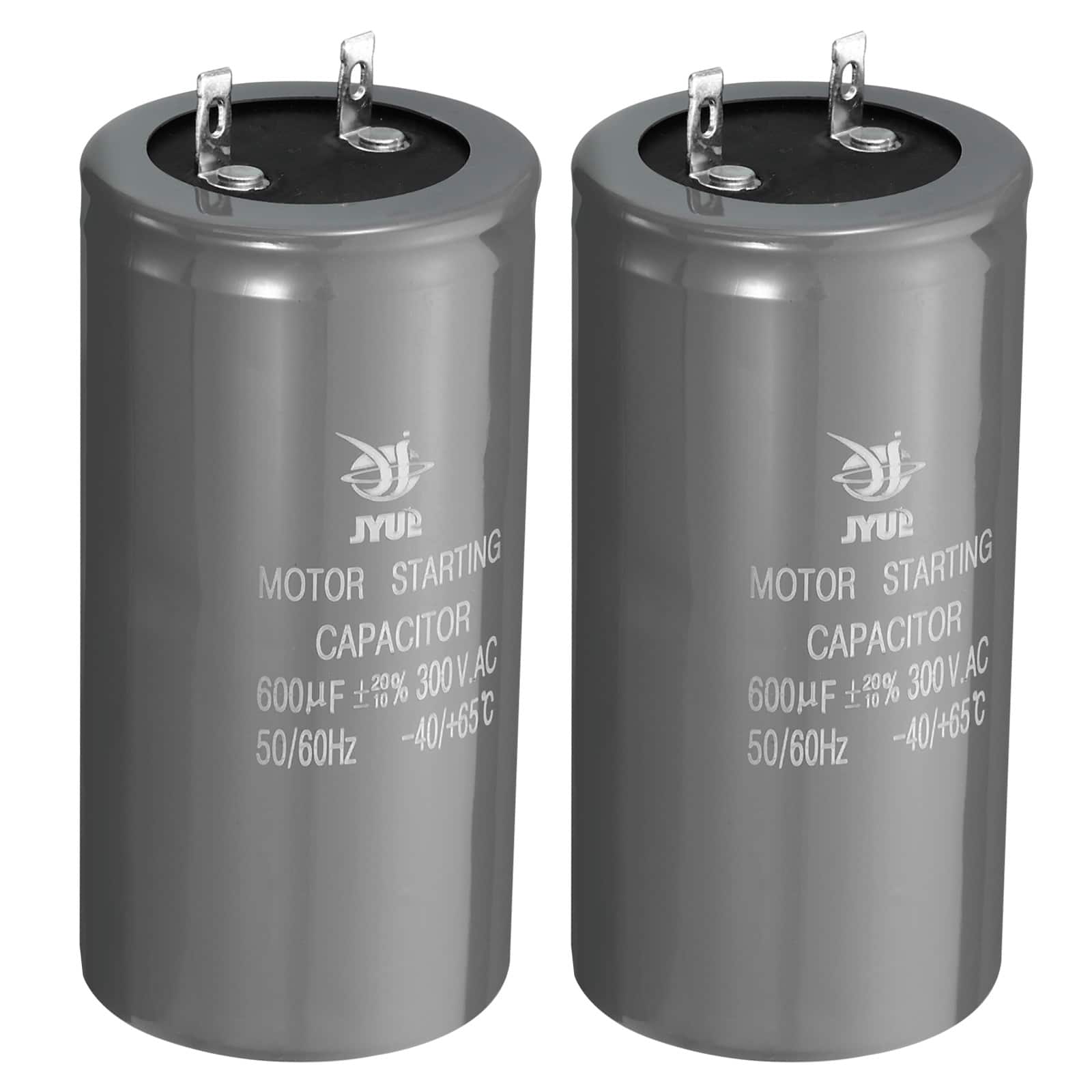 Unique Bargains - Motor Start Capacitor, 100uf 300V 50/60Hz CD60 Running Capacitor Starting Capacitor for Air Conditioners, Electric Motor - Gray
