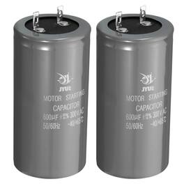 Unique Bargains - Motor Start Capacitor, 100uf 300V 50/60Hz CD60 Running Capacitor Starting Capacitor for Air Conditioners, Electric Motor - Gray