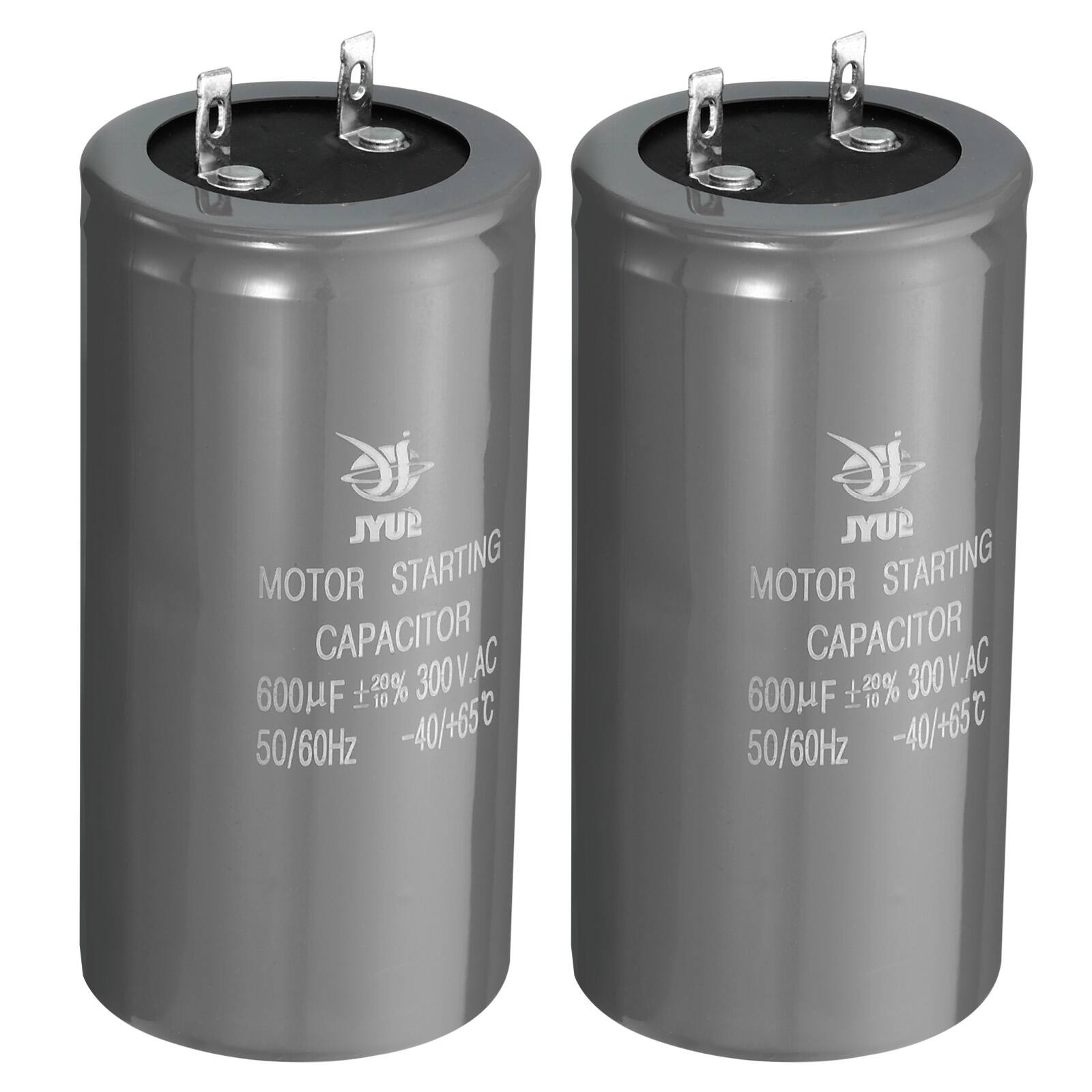 JYUP MOTOR STARTING CAPACITOR 600µF ±20% 300 VAC 50/60Hz -40/+65°C