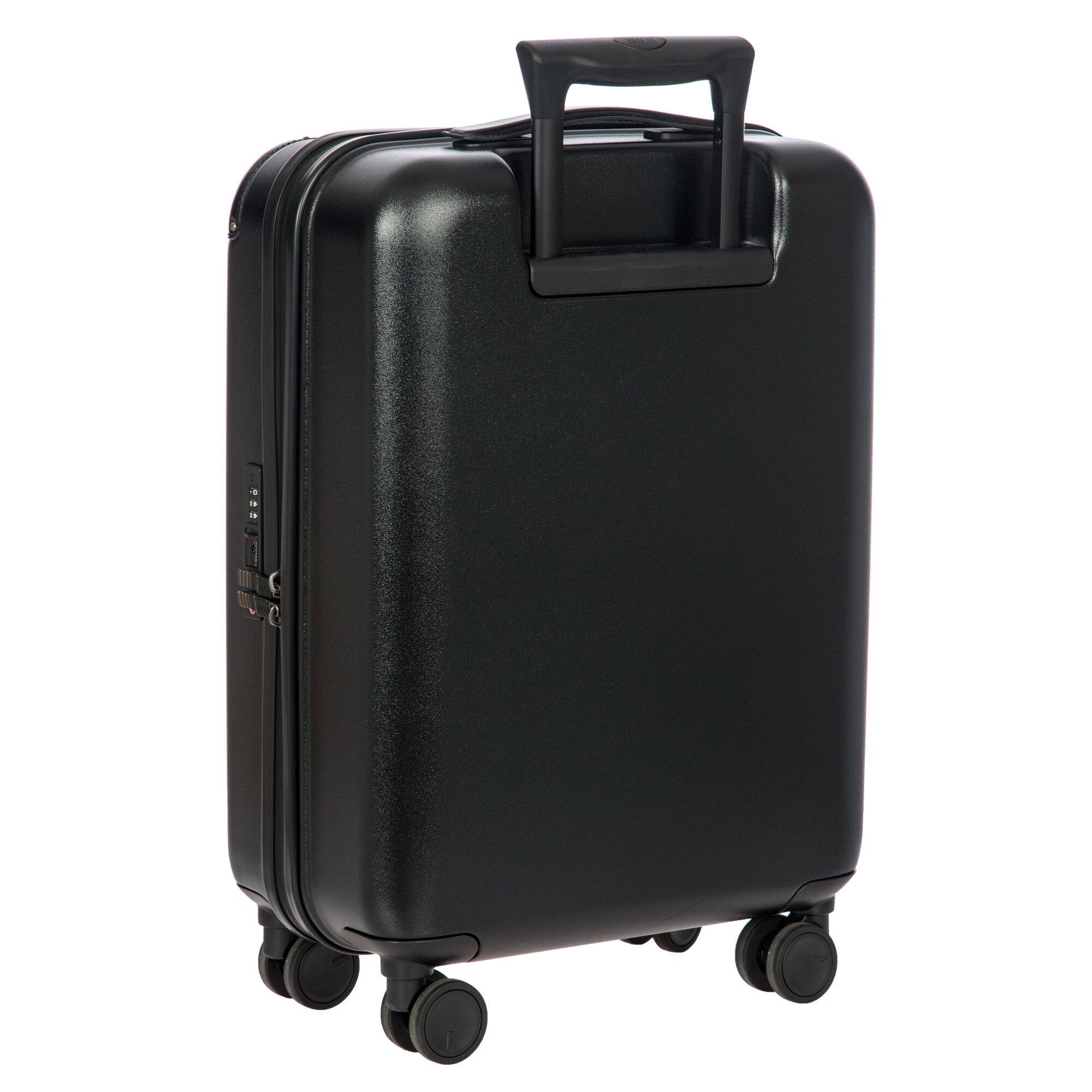 Left. Bric's - Amalfi Hardside 21" Carry On Spinner Luggage - Black/Black.