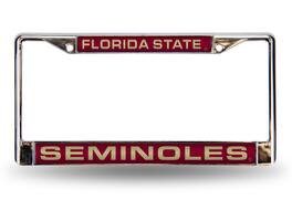 Rico Industries - Florida State FSU Seminoles Chrome Metal Laser Cut License Plate Frame - Multi