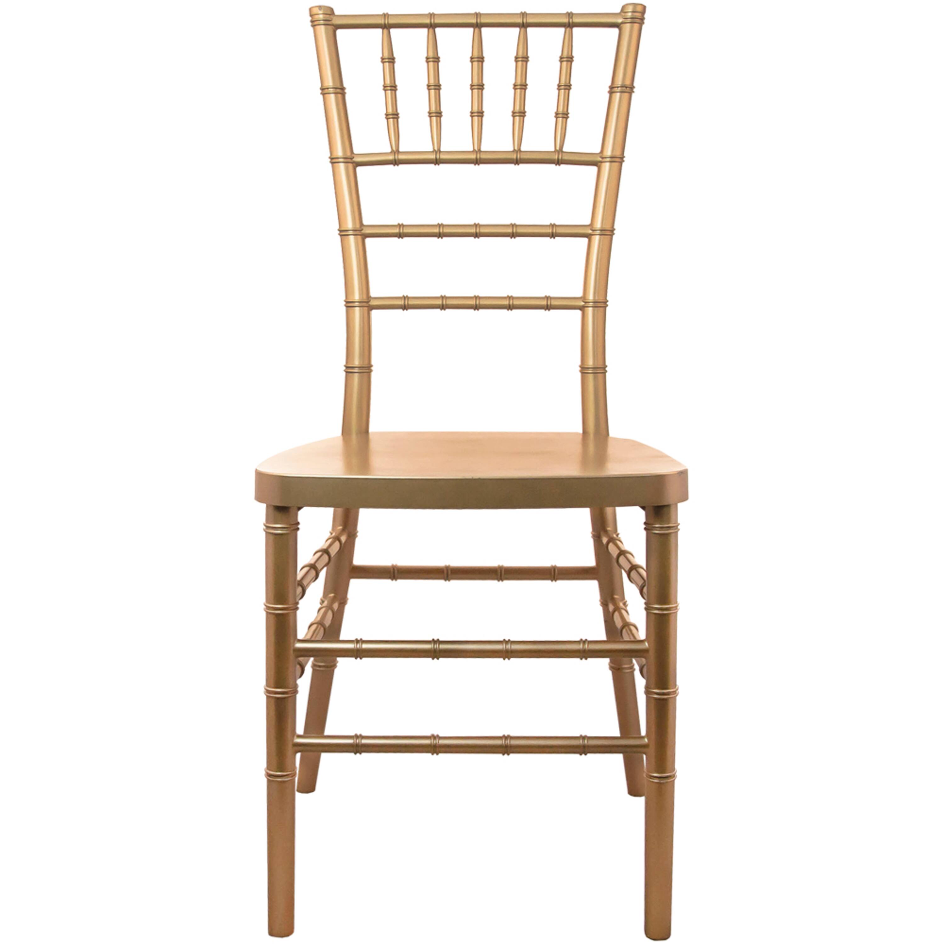 Alt View 3. Emma + Oliver - Resin Chiavari Chair - Gold.