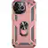 Front. SaharaCase - Raider Series Kickstand Case for Apple iPhone 13 Pro - Rose Gold.