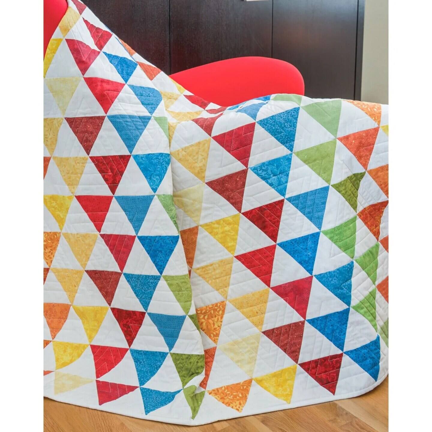 Alt View 2. AccuQuilt - Go! Fabric Cutting Dies-Equilateral Triangle 4-1/4 Sides - Multicolor.