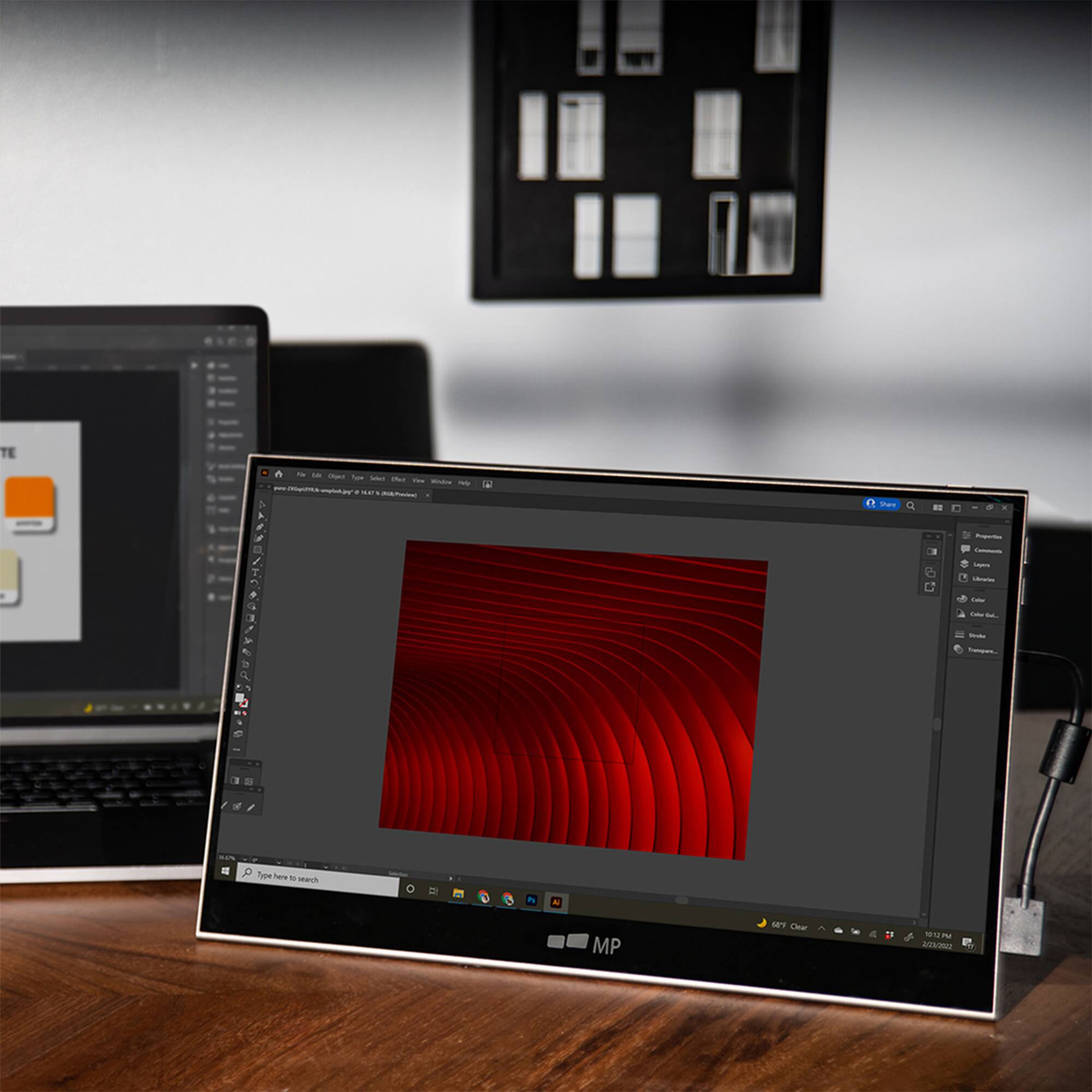 Alt View 15. Mobile Pixels - Glance Pro 15.6" OLED Touch-Screen Monitor.