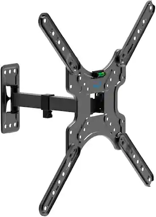 Front. ELG - ELG MT400AR Full-Motion TV Wall Mount with VESA 75×75–400×400 Swivel and 10.0" Extend for 26–60" TVs - Black.