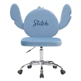 Impressions Vanity Co. - Stitch Swivel Vanity Chair - Blue