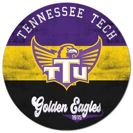 Jardine - Tennessee Tech Golden Eagles 20'' x 20'' Retro Logo Circle Sign - Purple