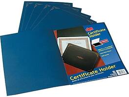 Oxford - Certificate Holders, 11.25" x 8.75", 5/Pack (29900235BGD) - Dark Blue
