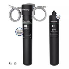 Waterdrop - 17UA-UF Under Sink Water Filter, 3 Years/24K Gallons, 0.01 Micron Ultra Filtration, Extra RF17-UF Filter - Black