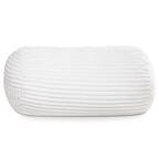 Front. Jaxx - Jaxx Grand Lounger 7 Foot Bean Bag Sofa - Ivory Mondo Fur - Faux Fur Ivory.