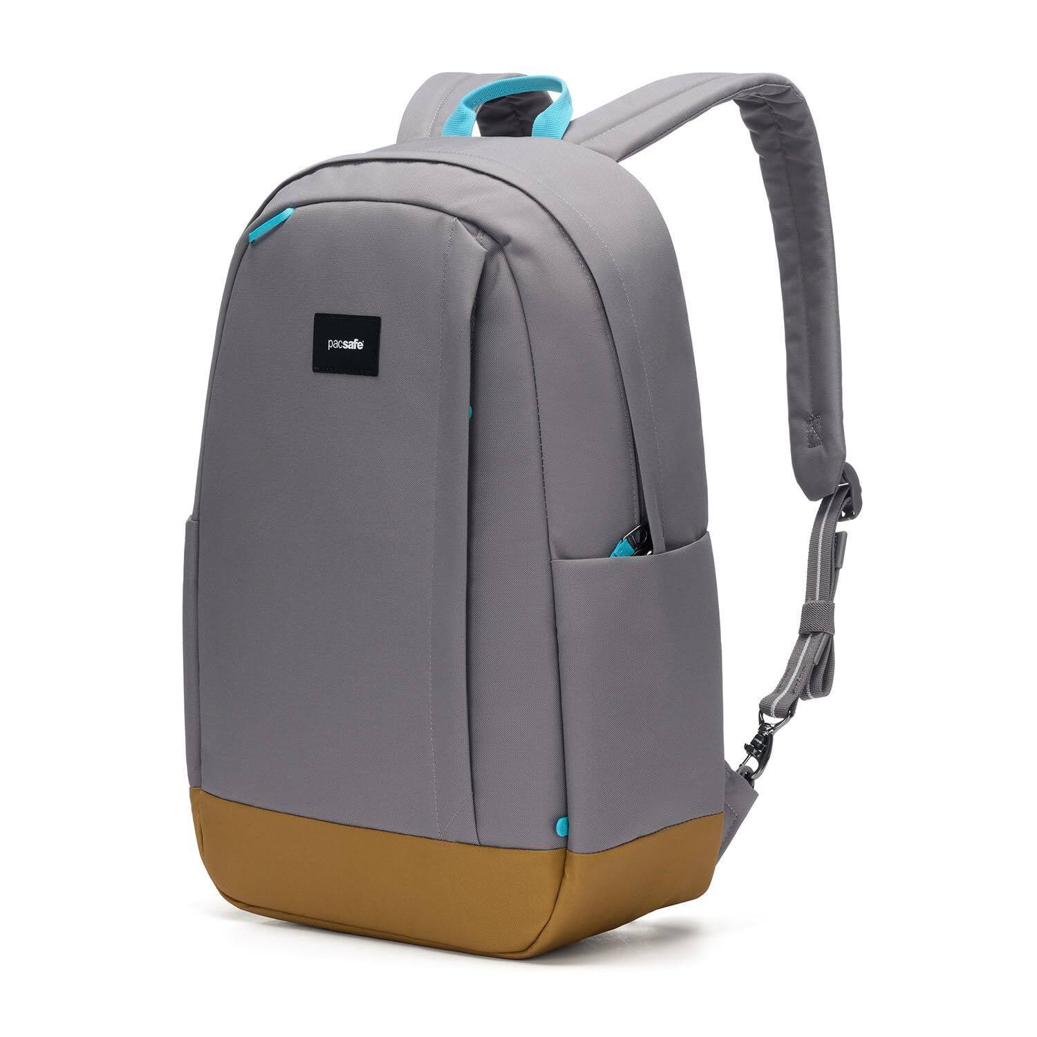 Left. Pacsafe - GO 25L Backpack, Stone - Stone.