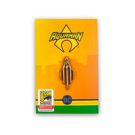 SalesOne LLC - Aquaman Trident Enamel Pin | Licensed DC Comics Merch - Yellow