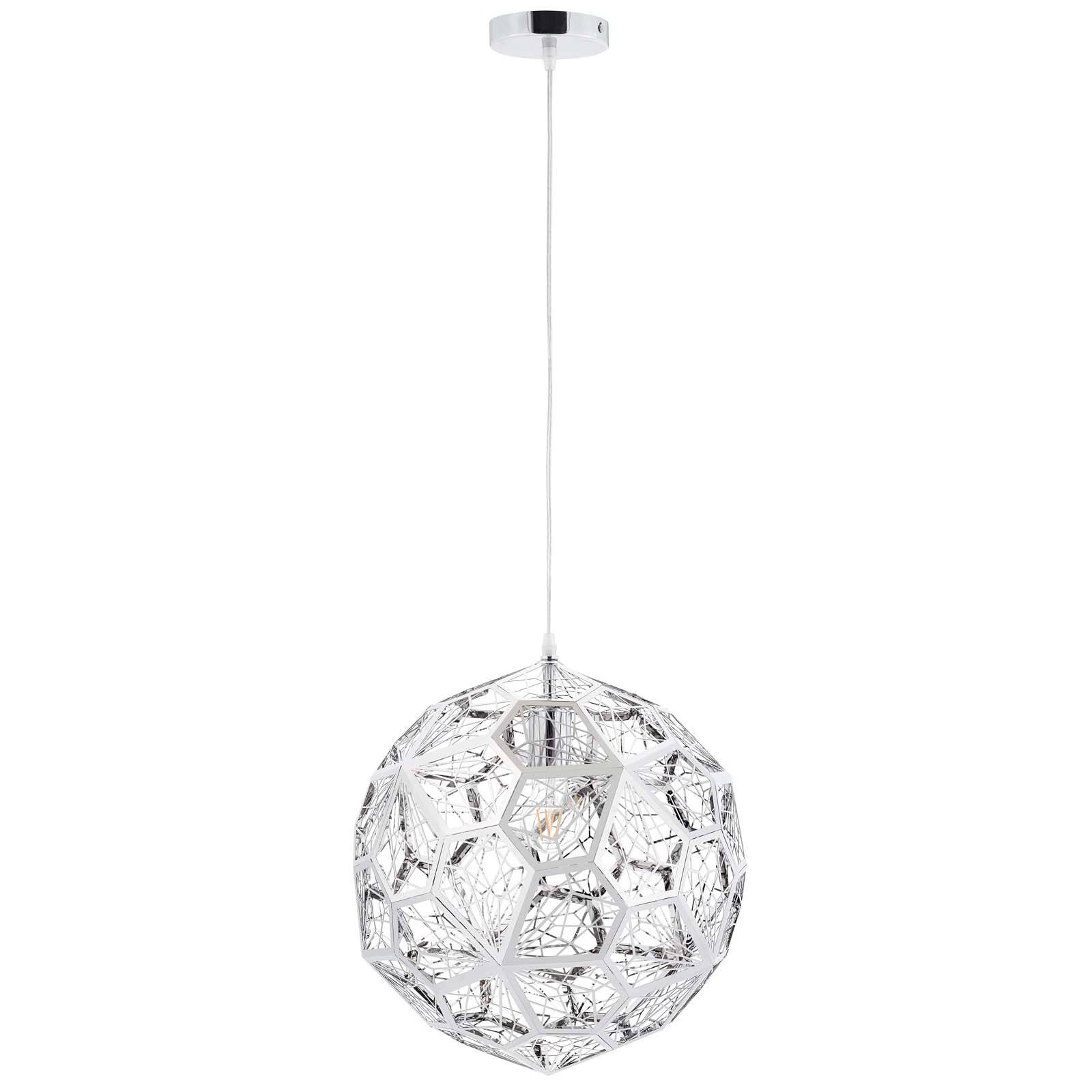 Angle. Modway - Shine Pendant Chandelier by Modway - Silver.