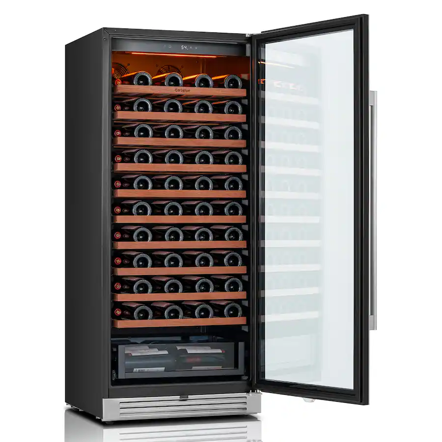 Ca'Lefort 24 Inch Wine Fridge, luxury large 90 Bottles,Built In Wine ...