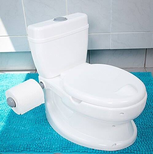 Alt View 1. KSM Toys - ToyLet Potty Training Toilet Seat | Toddler Potty Training with Comfy Seat Cover, Tank Storage & Paper Roll Holder | Eas - Blue.