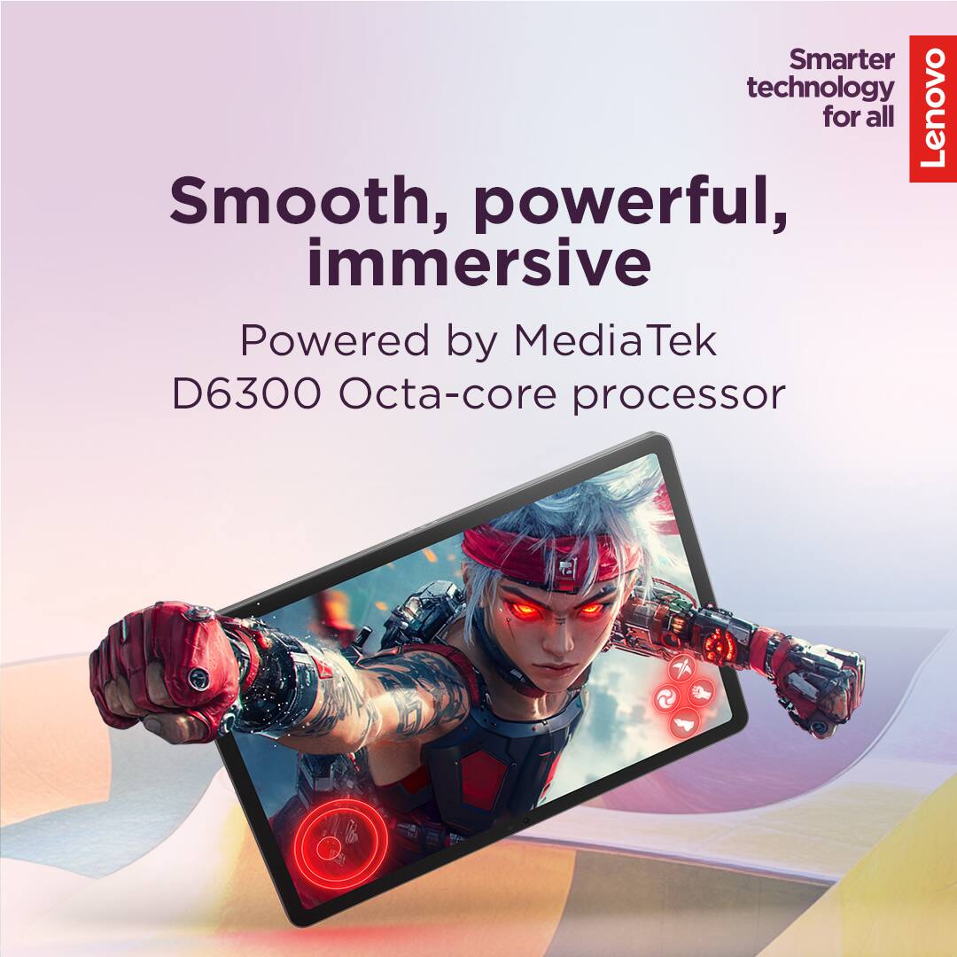 Smarter technology for all  
Lenovo  
Smooth, powerful, immersive  
Powered by MediaTek D6300 Octa-core processor