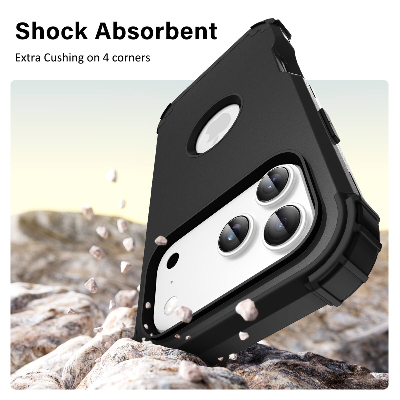 Dteck Rugged Case for Apple iPhone 18 Pro,Shockproof Soft Silicone ...
