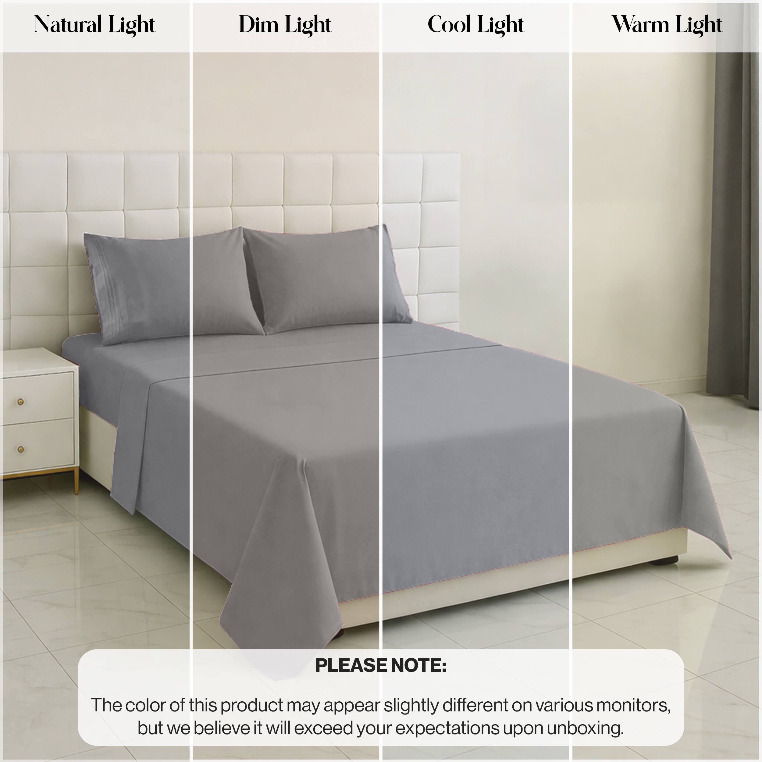 Natural Light  
Dim Light  
Cool Light  
Warm Light  

PLEASE NOTE:  
The color of this product may appear slightly different on various monitors, but we believe it will exceed your expectations upon unboxing.