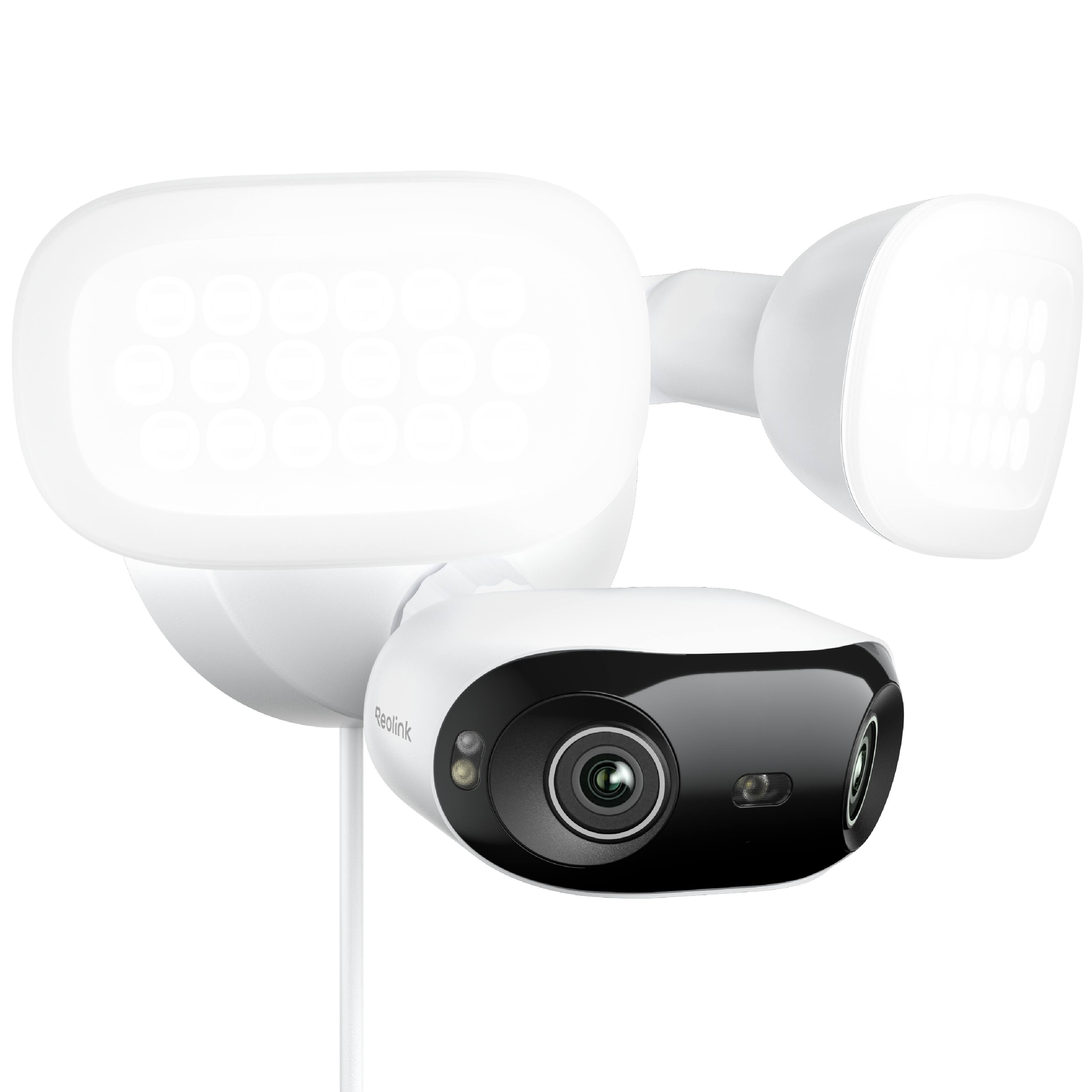 Left. Reolink - Reolink Elite Pro Floodlight 16MP PoE Dual-lens Floodlight Camera 180° Panorama,2800-Lumen Color Temperature 3000K–6500K - white.