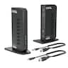 Plugable - USB 3.0 and USB-C Universal Laptop Docking Station for Windows, Mac, ChromeOS | Dual HDMI - Black