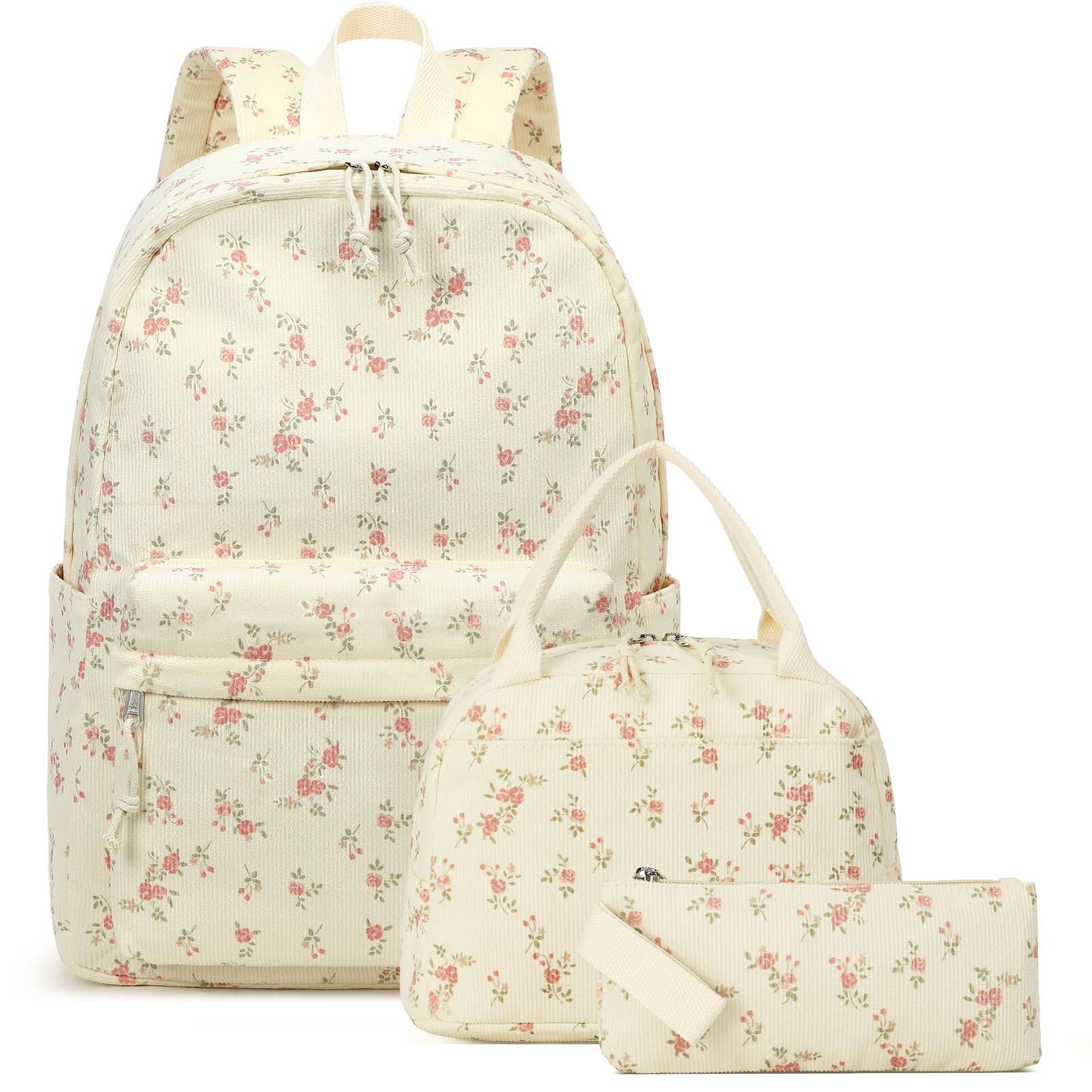 Cozy Serene School Backpack Teens Book Bags With Lunch Box Pencil Bag ...