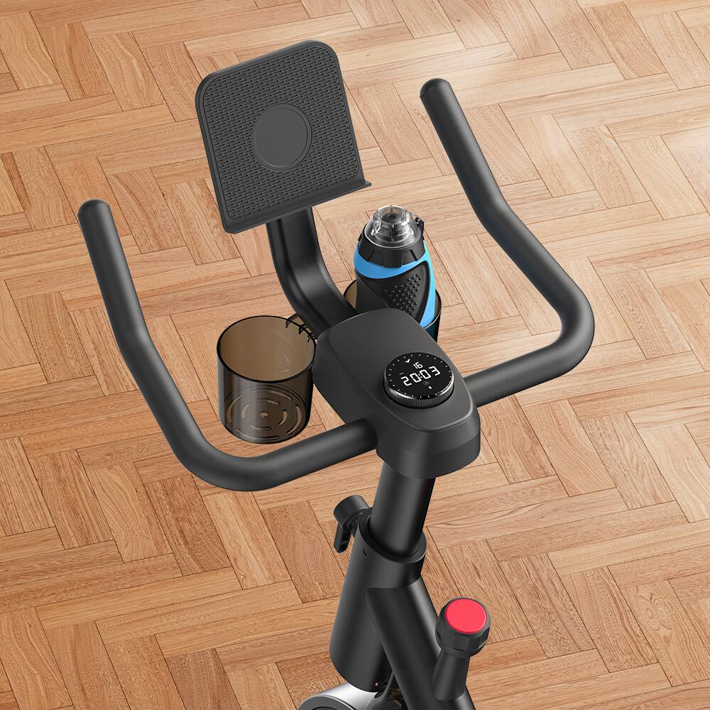 Back. MERACH - MERACH S26 Home Exercise Bike Quiet Stationary Fitness Bicycle Workout Fullbody - Black.
