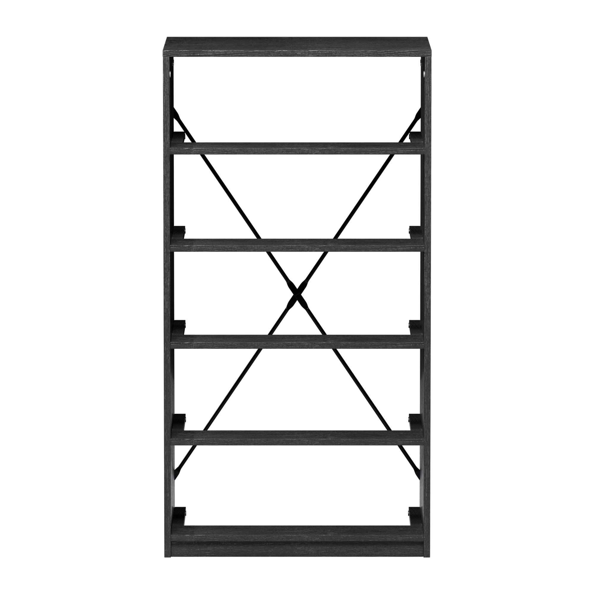 Alt View 8. GOODSILO - Modern 5-Drawer Fabric Dresser with Wooden Top for Bedroom, Living Room, or Office Storage - Black.