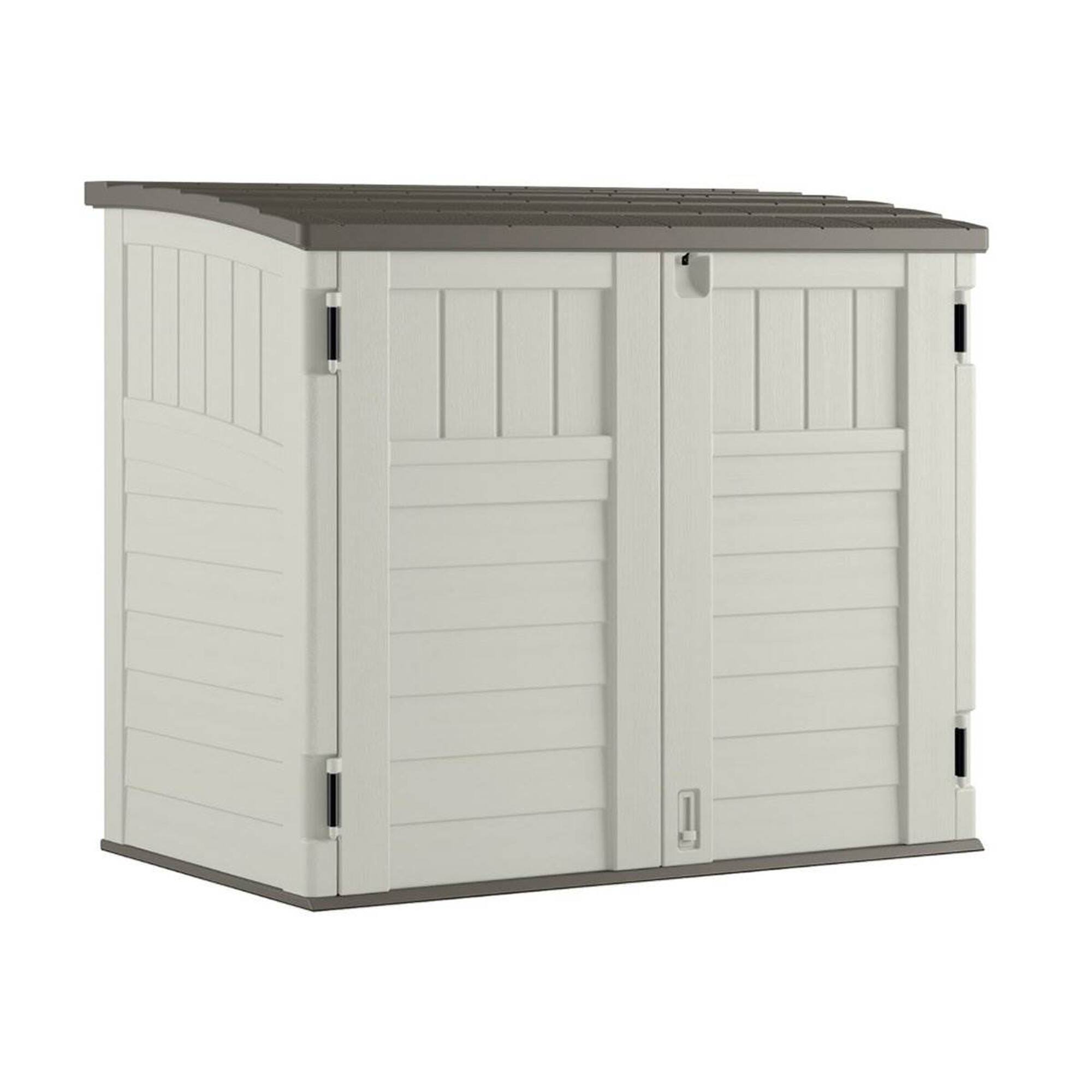 Alt View 2. Suncast - Suncast 53 x 31.5 x 45.5" Resin Storage Shed w/ Reinforced Floor, Ivory (2 Pack) - Gray.
