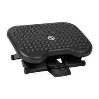 Mind Reader - Foot Rest, Under Desk at Work, Ergonomic, Height Adjustable, Office, Plastic, 18"L x 13"W x 6.75"H - Black - Front_Zoom