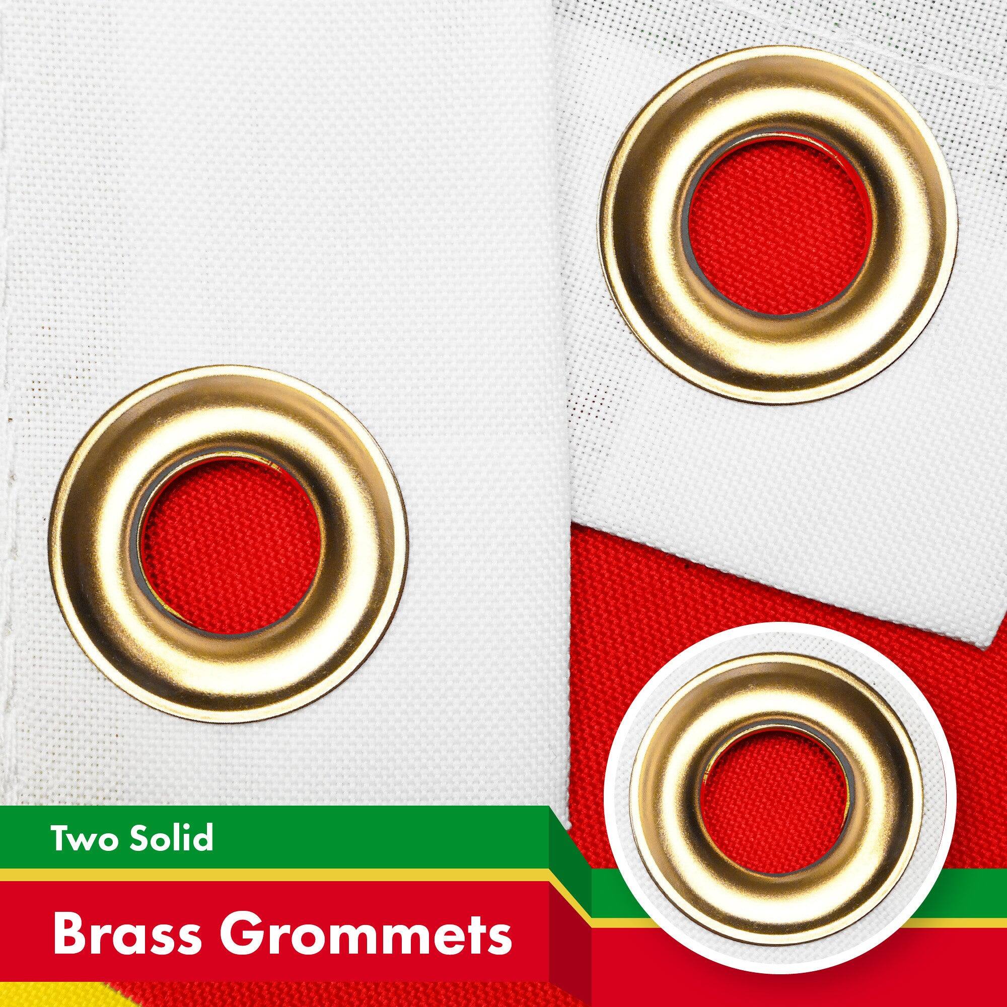 Two Solid Brass Grommets